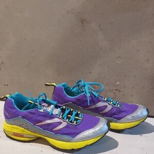 Newton Women's Purple and Silver Athletic Shoes